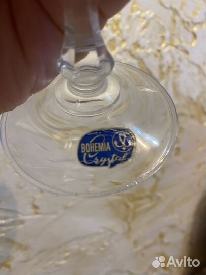 Хрустальные бокалы bohemia crystal