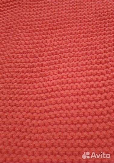 Шарф снуд ярко-рыжий