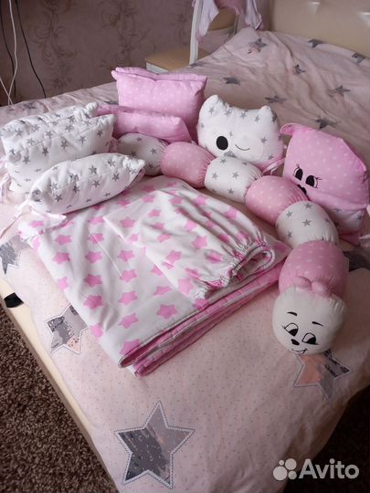 Бортики в детскую кроватку бу