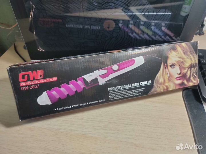 Плойка спиральная для завивки волос