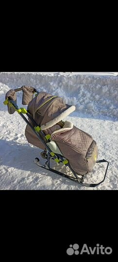 Детские санки коляска ника