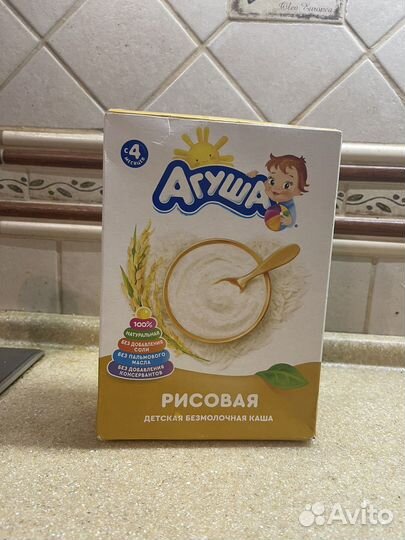 Детские каши безмолочные Агуша