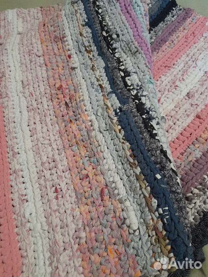 Коврик вязаный из трикотажа