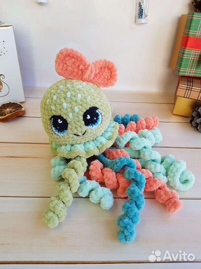 Плюшевая мягкая игрушка Осьминог