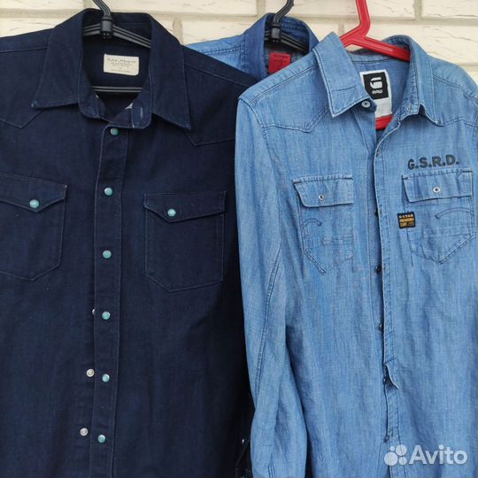 Рубахи Levi's, G-star, Nudie Jeans Co. Оригинал