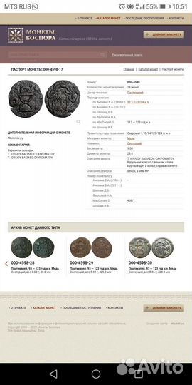 Монета Боспор