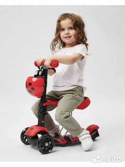 Самокат беговел трехколесный kreiss 5 в 1