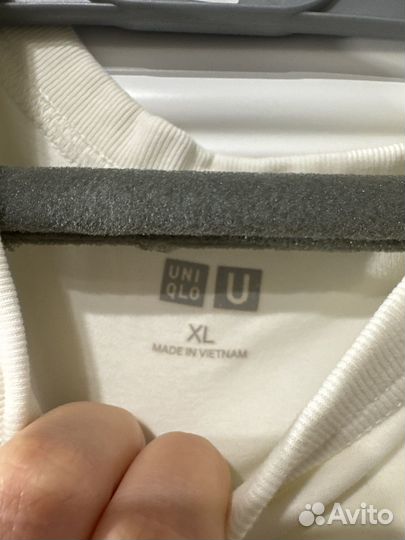 Футболка uniqlo xl молочная