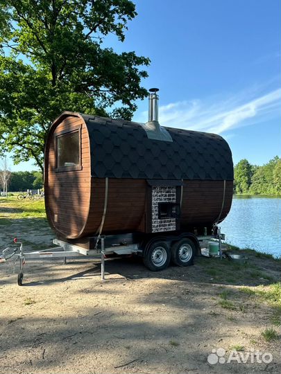 Баня бочка квадро