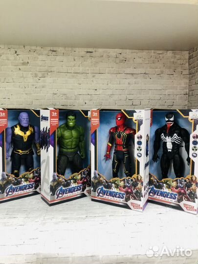 Фигурки мстители звук свет