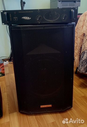 Акустическая система пассивная+усилитель звука