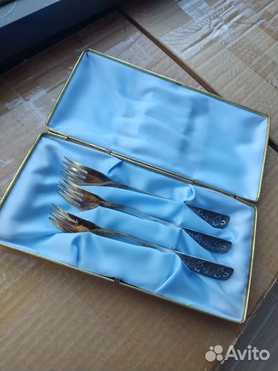 Набор вилок позолота СССР