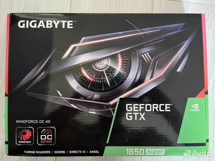 Видеокарта Gigabute GeForce GTX 1650 Super 4 GB