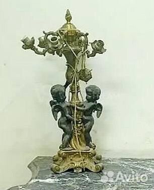 Лампа настольная. Путти. Винтаж