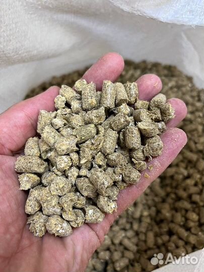 Гранулированное сено. Пивная дробина