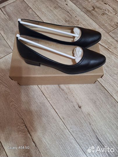 Балетки натуральная кожа 37