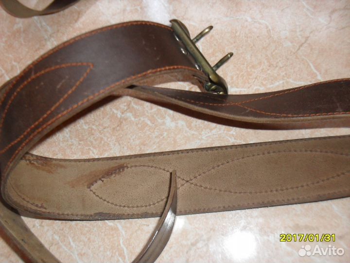 Ремень офицера 1980 г.,кожа