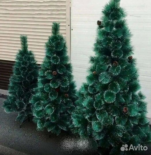 Елка искусственная сосна в подарок гирлянды