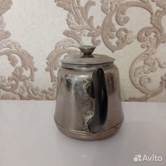 Чайник заварной, мельхиоровый для самовара