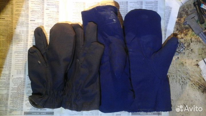 Варежки трёхпалые