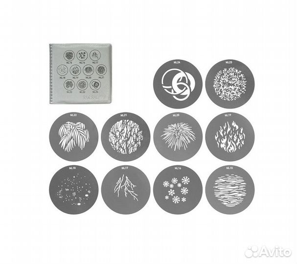 Маски Гобо для nanlite PJ-BM (набор №2)