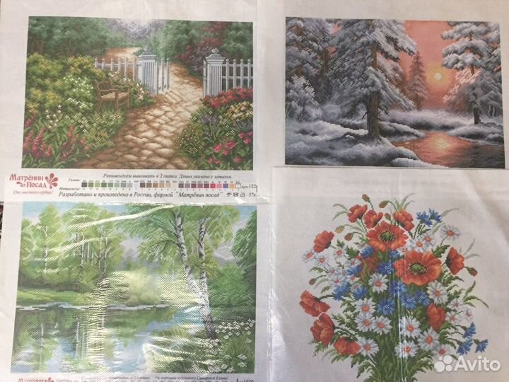 Рисунок на канве.Вышивка крест.Нитки мулине