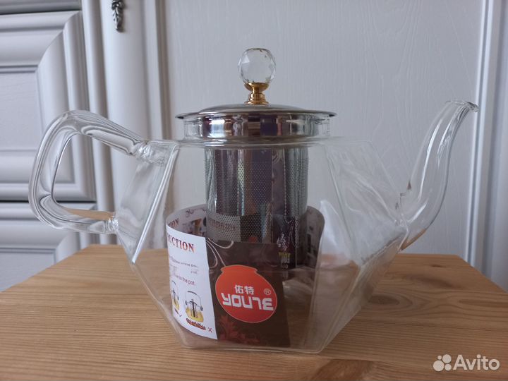 Новый заварочный чайник, термостекло