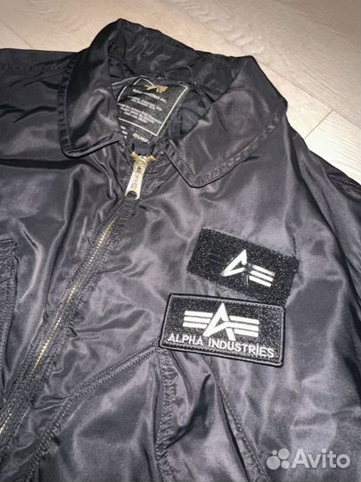 Бомбер Alpha Industries CWU-45 Black XXL