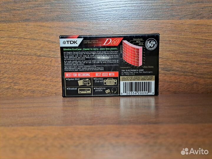 Аудиокассета TDK D 60