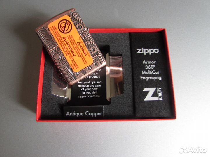 Zippo Steampunk Gears Antique Copper, новая