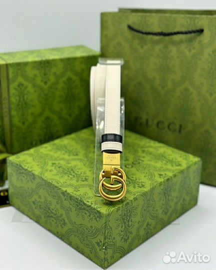 Ремень женский двухсторонний Gucci