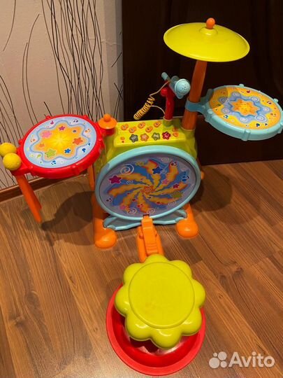 Игровая барабанная установка со звуком kari