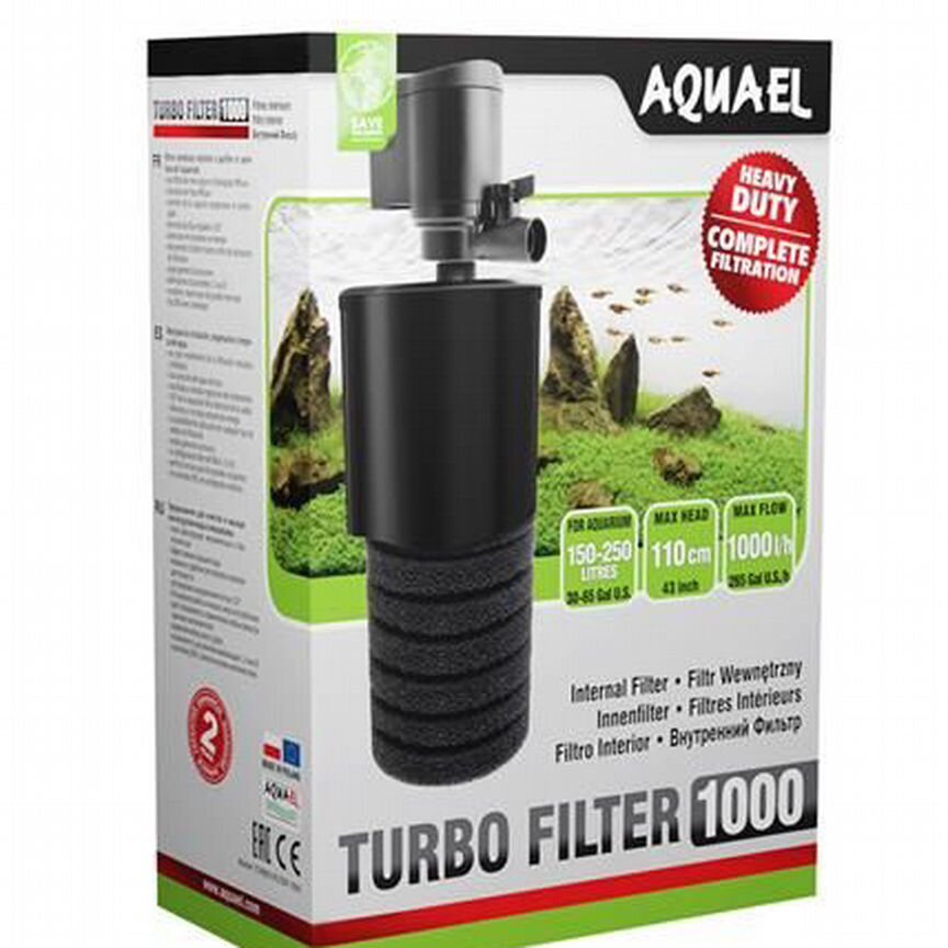 Aquael turbo filter 1000 фильтр внутренний