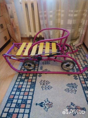Детские санки с колесами