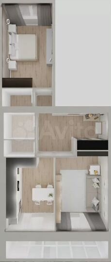 2-к. квартира, 66 м², 5/10 эт.