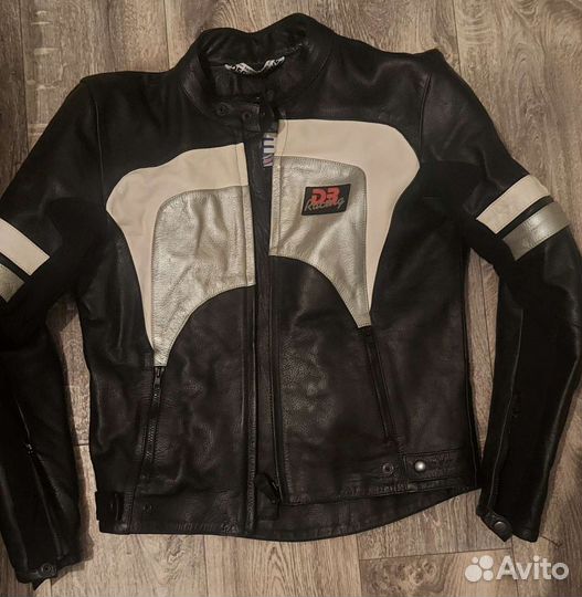 Мотокуртка кожаная мужская