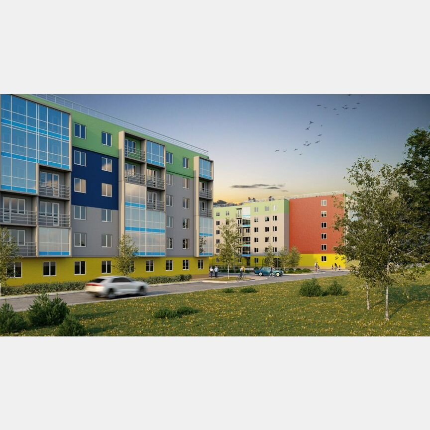 2-к. квартира, 70,5 м², 1/6 эт.