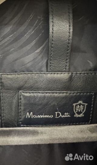 Massimo dutti кожаная куртка L