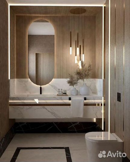 Зеркало с подсветкой капсула и Bridget