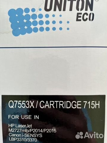 Картридж Q7553X для лазерного принтера HP, Canon