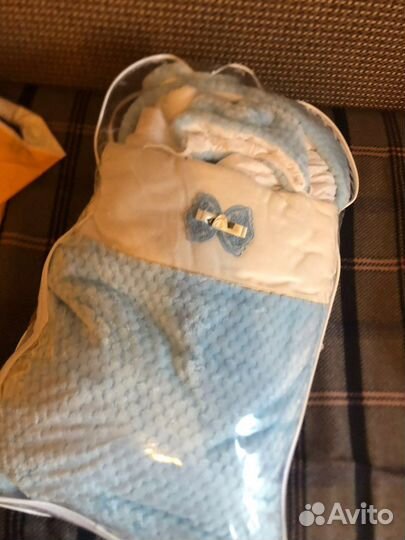 Конверт на выписку для мальчика зимний