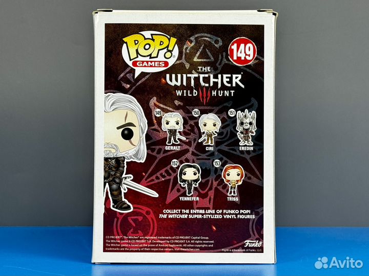 Funko Pop Games 149 Geralt The Witcher 3 Wild Hunt