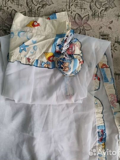 Бортики в кроватку и балдахин