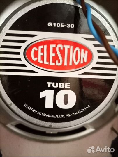 Усилитель ламповый Joyo, кабинет Celestion 10 Tube