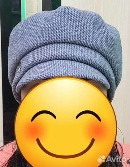 Шапка-кепка женская шерстяная