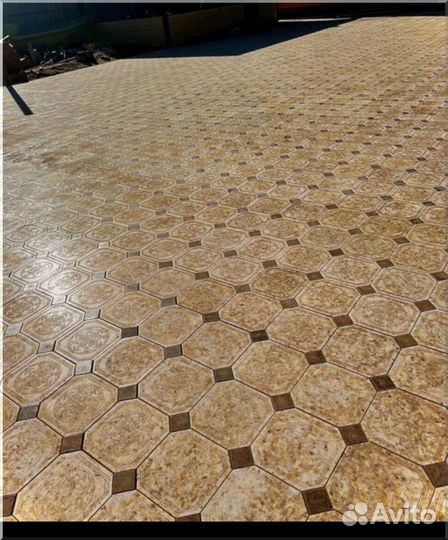 Тотуарная плитка каменный цветок