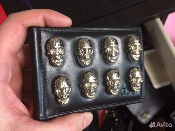 Зажим для денег с черепом. Ручная работа