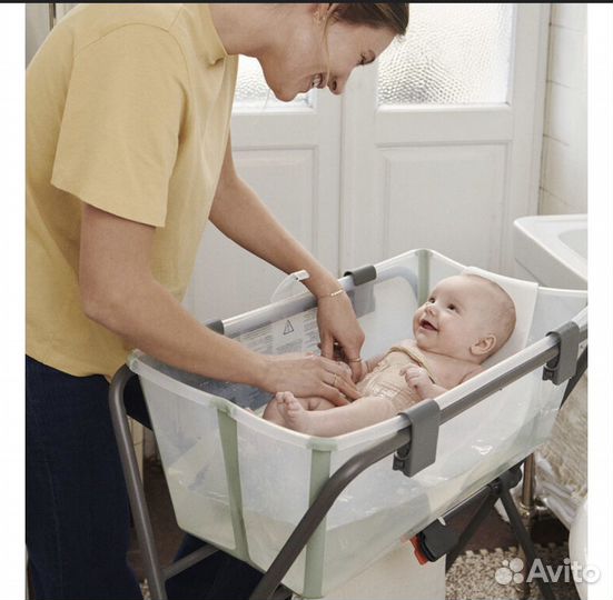 Складная ванночка stokke+горка+подставка