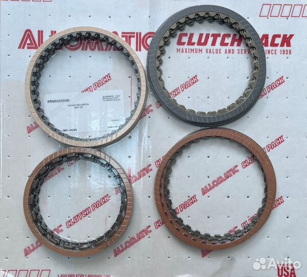 Комплект фрикционных дисков RE4R01A с 1987г Nissan