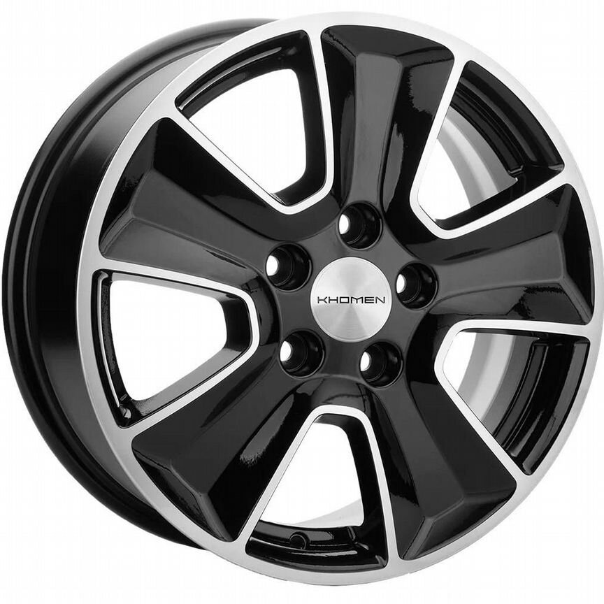 Диски Khomen KHW1601 6.5x16 5x114.3 ET43 D67.1 Black-FP